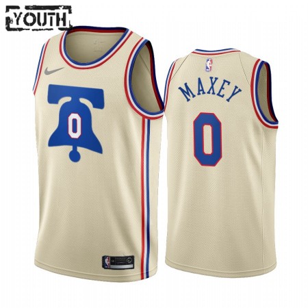 Philadelphia 76ers Tyrese Maxey 0 2020-21 Earned Edition Pelipaidat Swingman - Lasten